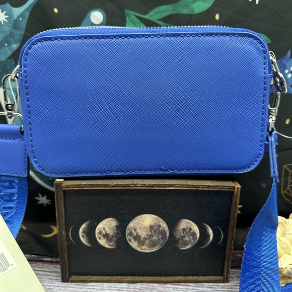 VALENTINO ORLANDI | Blue Studded Crossbody Camera Bag NWT - Picture 6 of 6